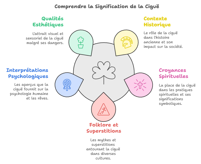 Quelle est la symbolique de la cigue ?