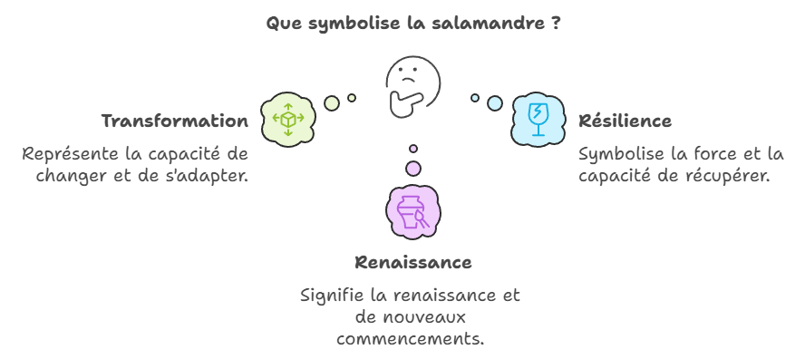 Quelle est la symbolique de la salamandre ? 