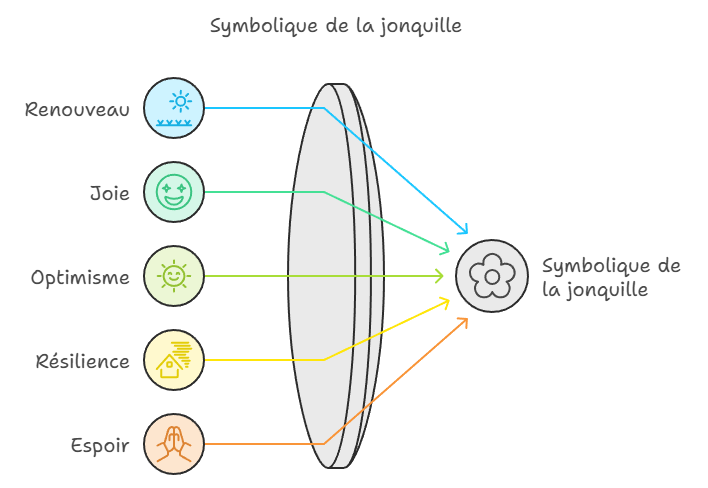 Quelle est la symbolique de la jonquille ?