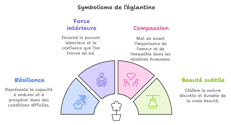 Quelle est la symbolique de l'églantine ?